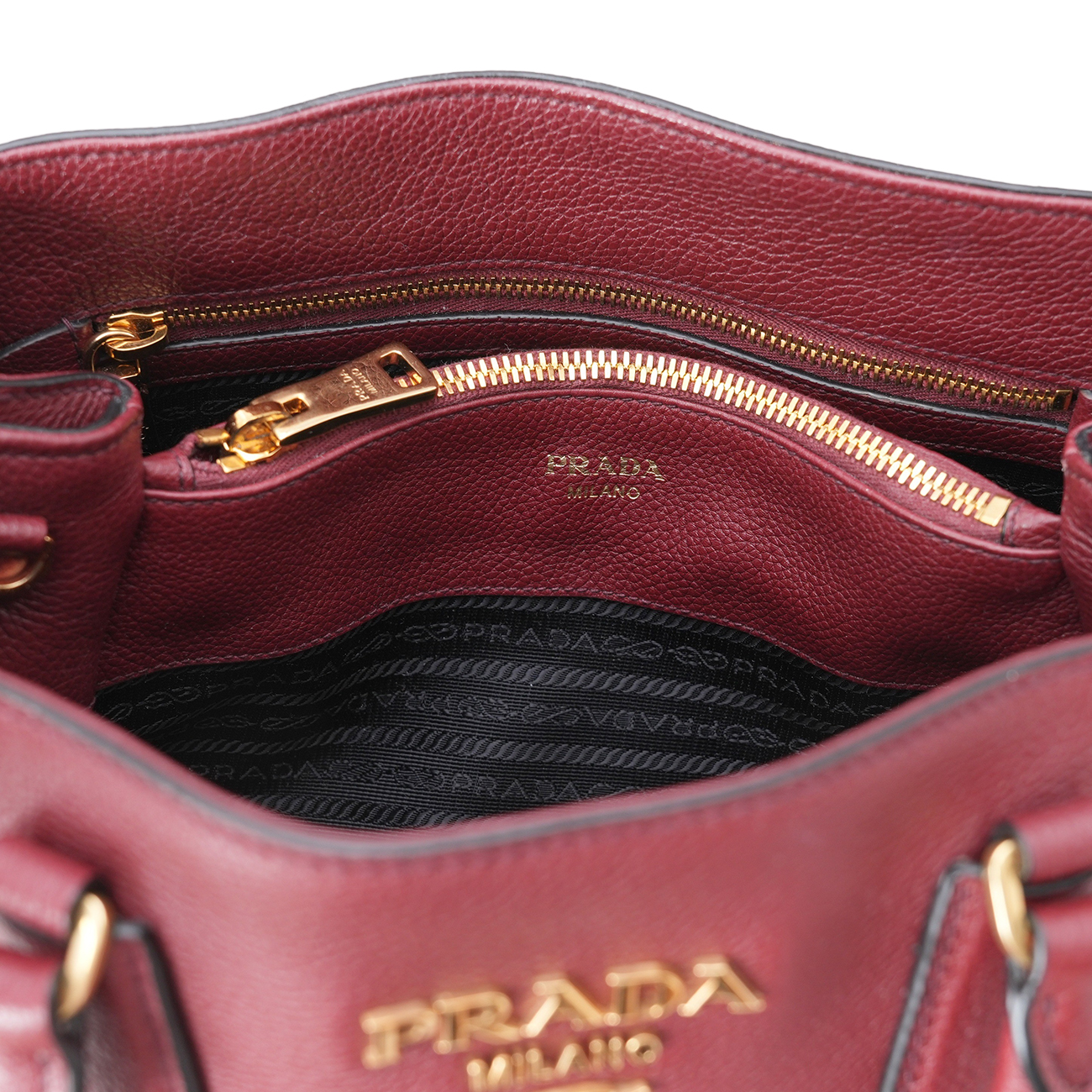 PRADA(USED)프라다 1BA239 비텔로 다이노 토트겸 숄더백