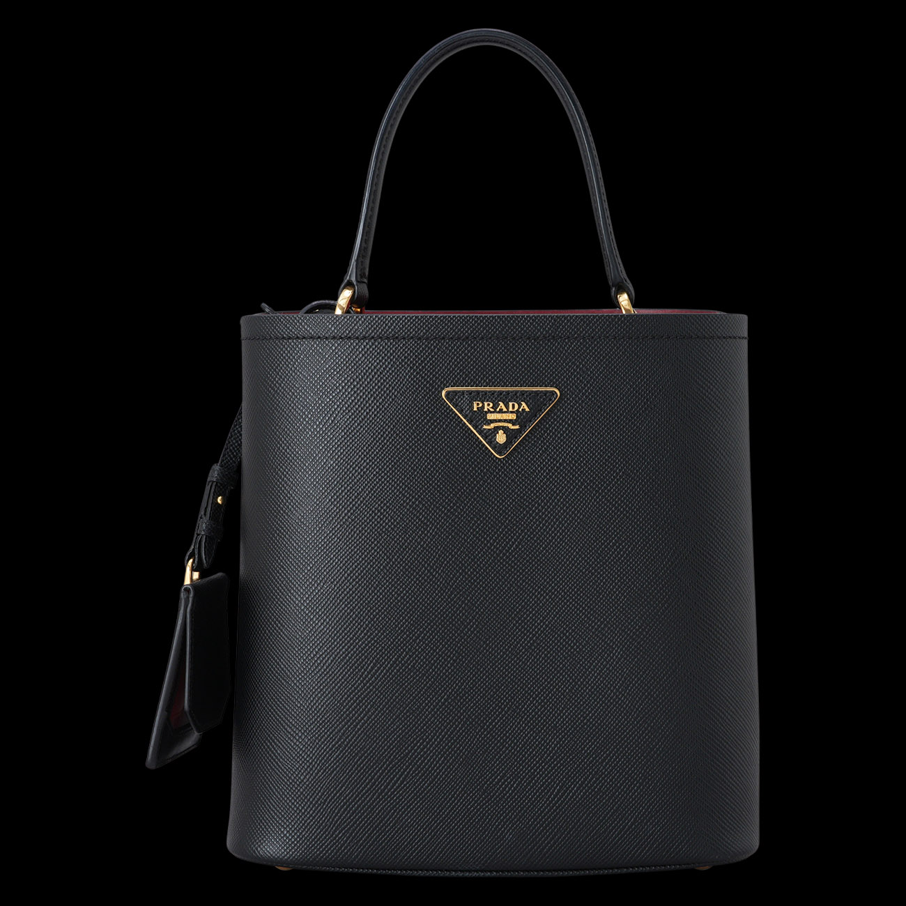 PRADA(USED)프라다 1BA212 사피아노 파니에 버킷백