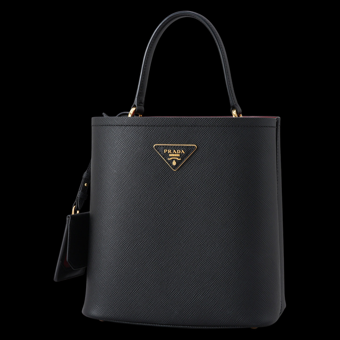 PRADA(USED)프라다 1BA212 사피아노 파니에 버킷백