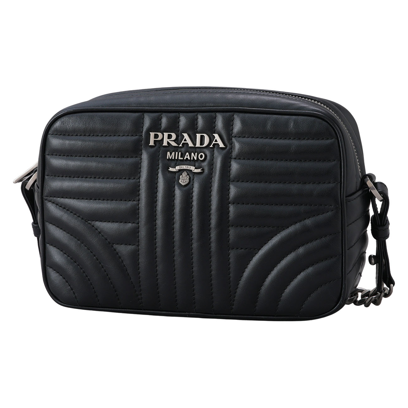 PRADA(USED)프라다 1BH083 다이어그램 체인 크로스백