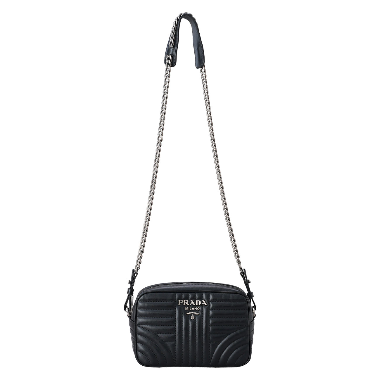 PRADA(USED)프라다 1BH083 다이어그램 체인 크로스백