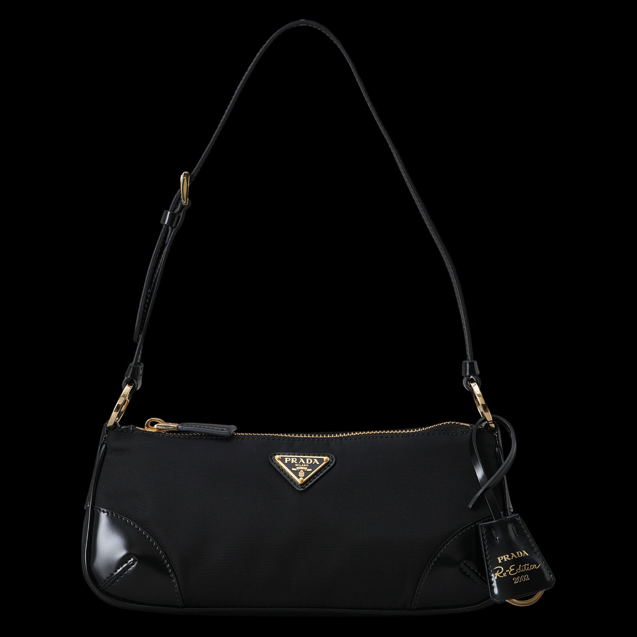 PRADA(USED)프라다 1BC201 블랙 리에디션 2002 리나일론 숄더백
