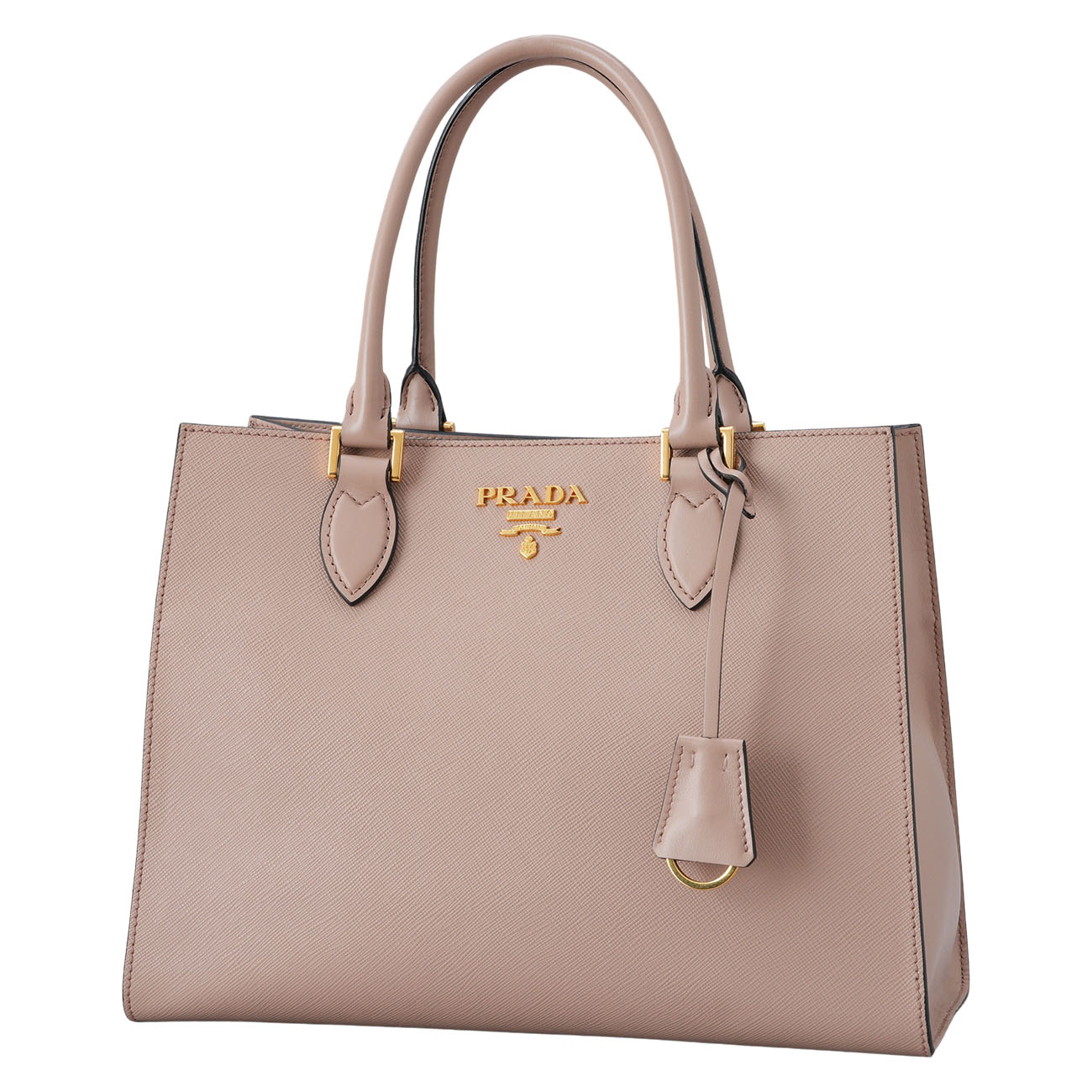 PRADA(USED)프라다 1BA118 사피아노 스퀘어 토트겸 숄더백
