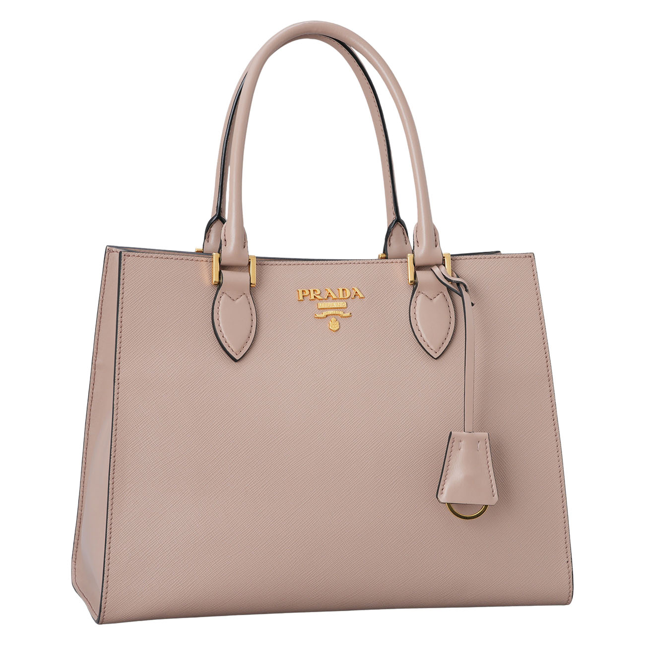PRADA(USED)프라다 1BA118 사피아노 스퀘어 토트겸 숄더백