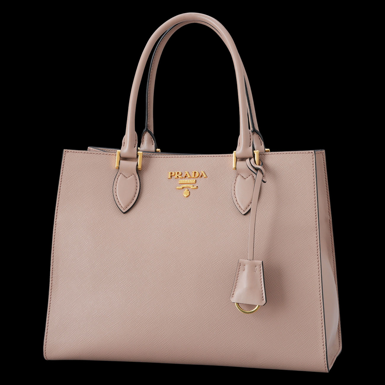 PRADA(USED)프라다 1BA118 사피아노 스퀘어 토트겸 숄더백