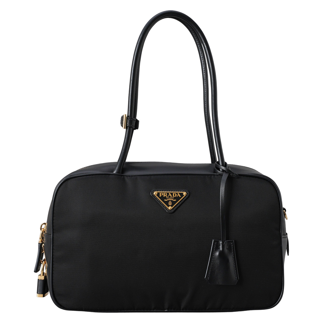 PRADA(USED)프라다 1BB132 리나일론 앤 레더 미디움탑핸들