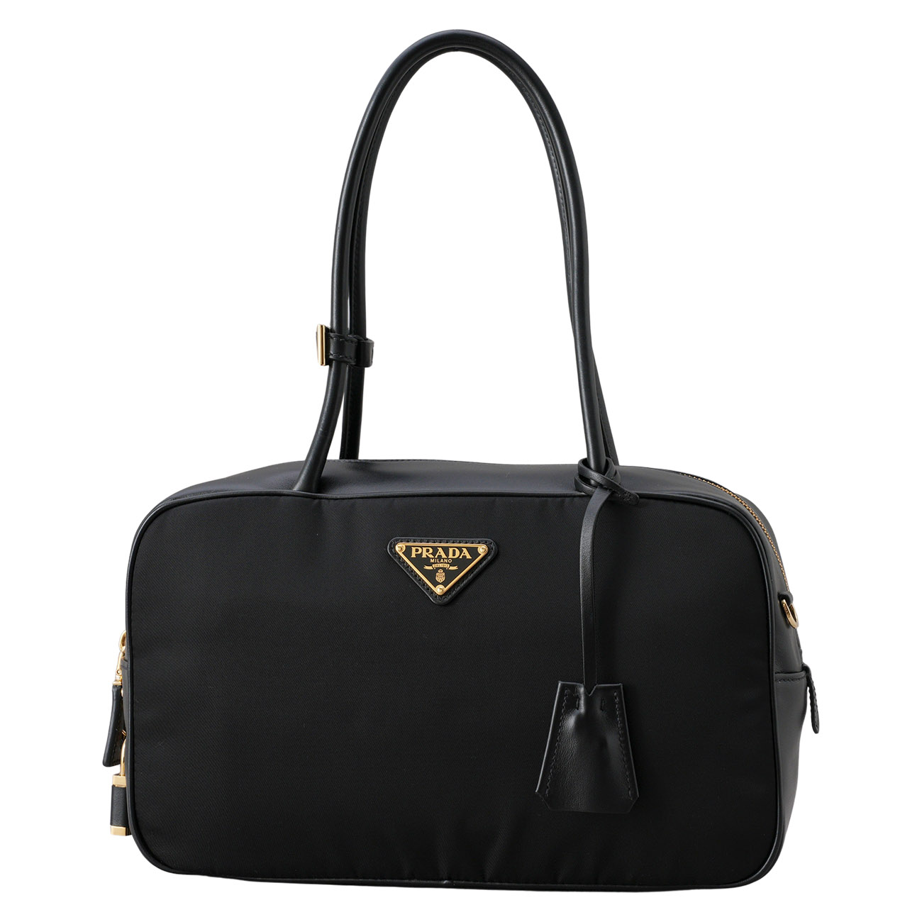 PRADA(USED)프라다 1BB132 리나일론 앤 레더 미디움탑핸들