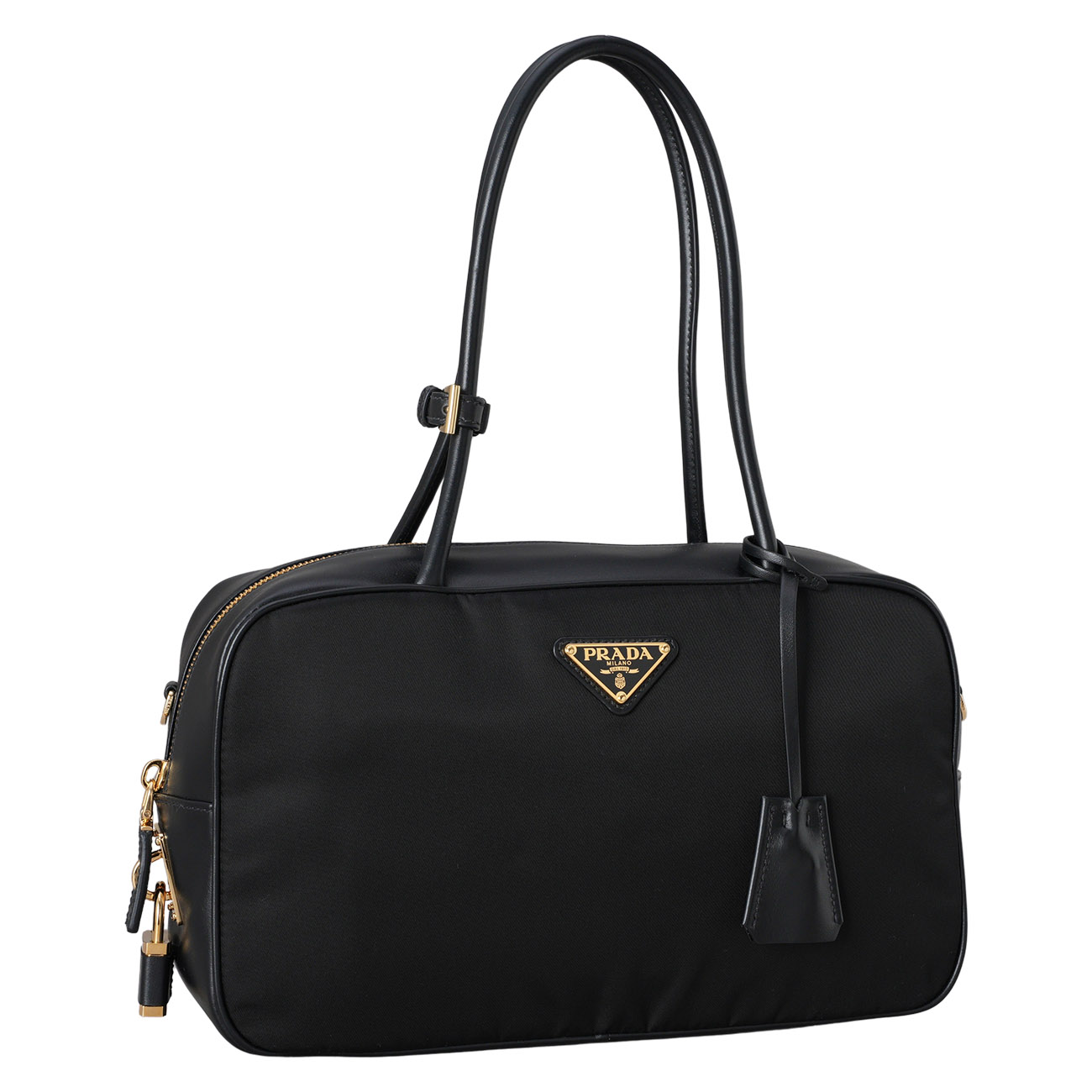 PRADA(USED)프라다 1BB132 리나일론 앤 레더 미디움탑핸들