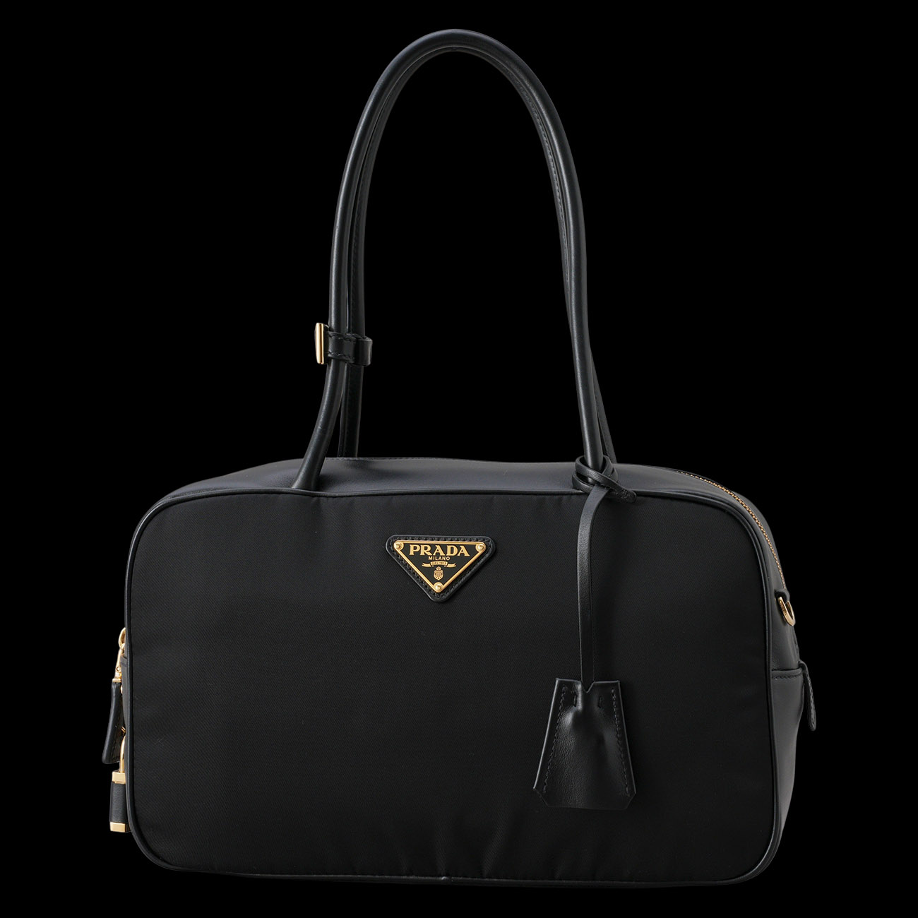 PRADA(USED)프라다 1BB132 리나일론 앤 레더 미디움탑핸들