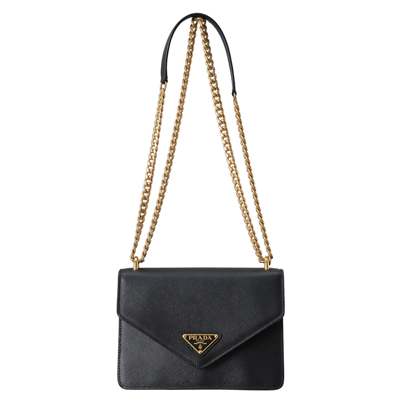 PRADA(USED)프라다 1BD200 사피아노 엔벨로프 체인 숄더백
