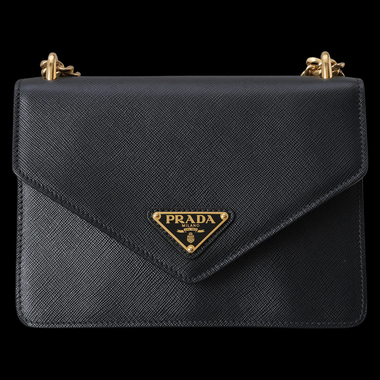 PRADA(USED)프라다 1BD200 사피아노 엔벨로프 체인 숄더백