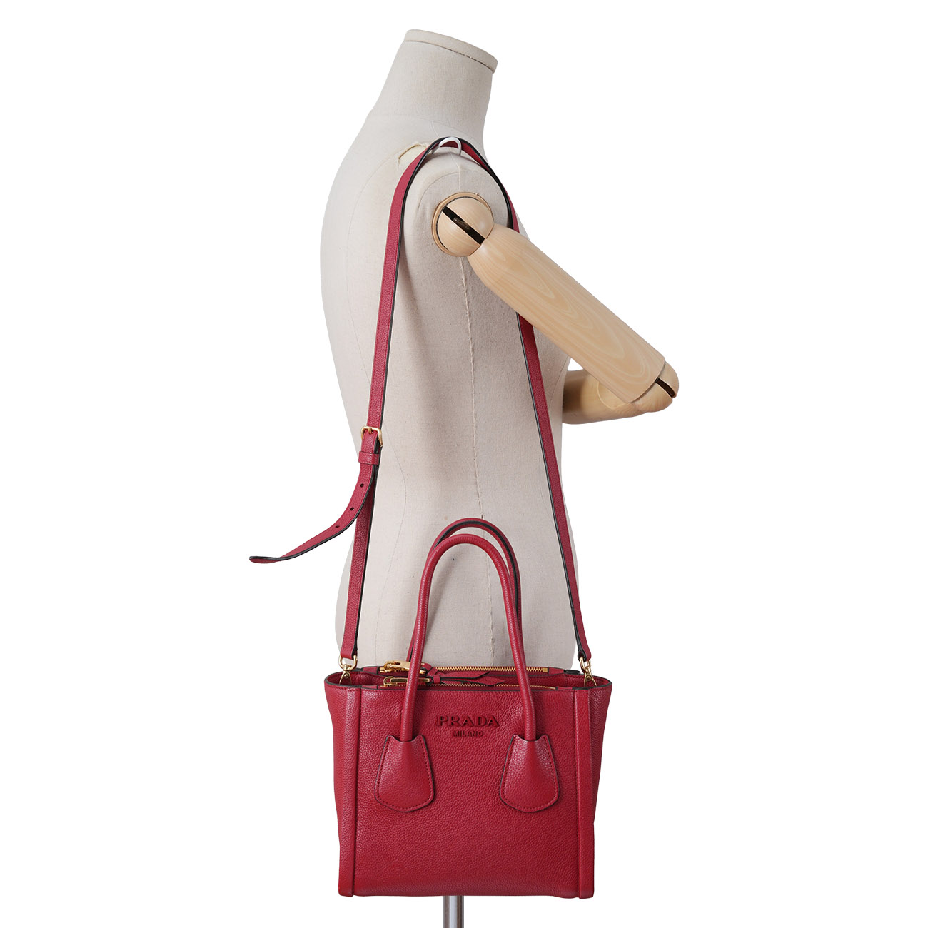 PRADA(USED)프라다 1BA259 비텔로 다이노 토트겸 숄더백