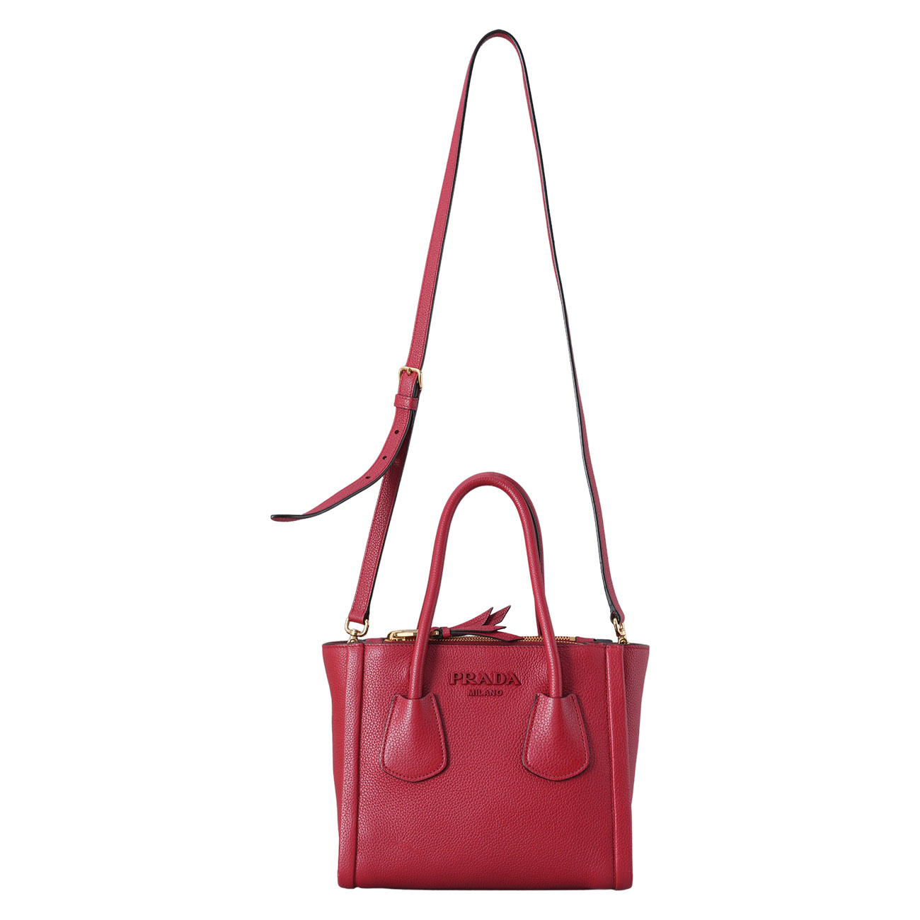 PRADA(USED)프라다 1BA259 비텔로 다이노 토트겸 숄더백
