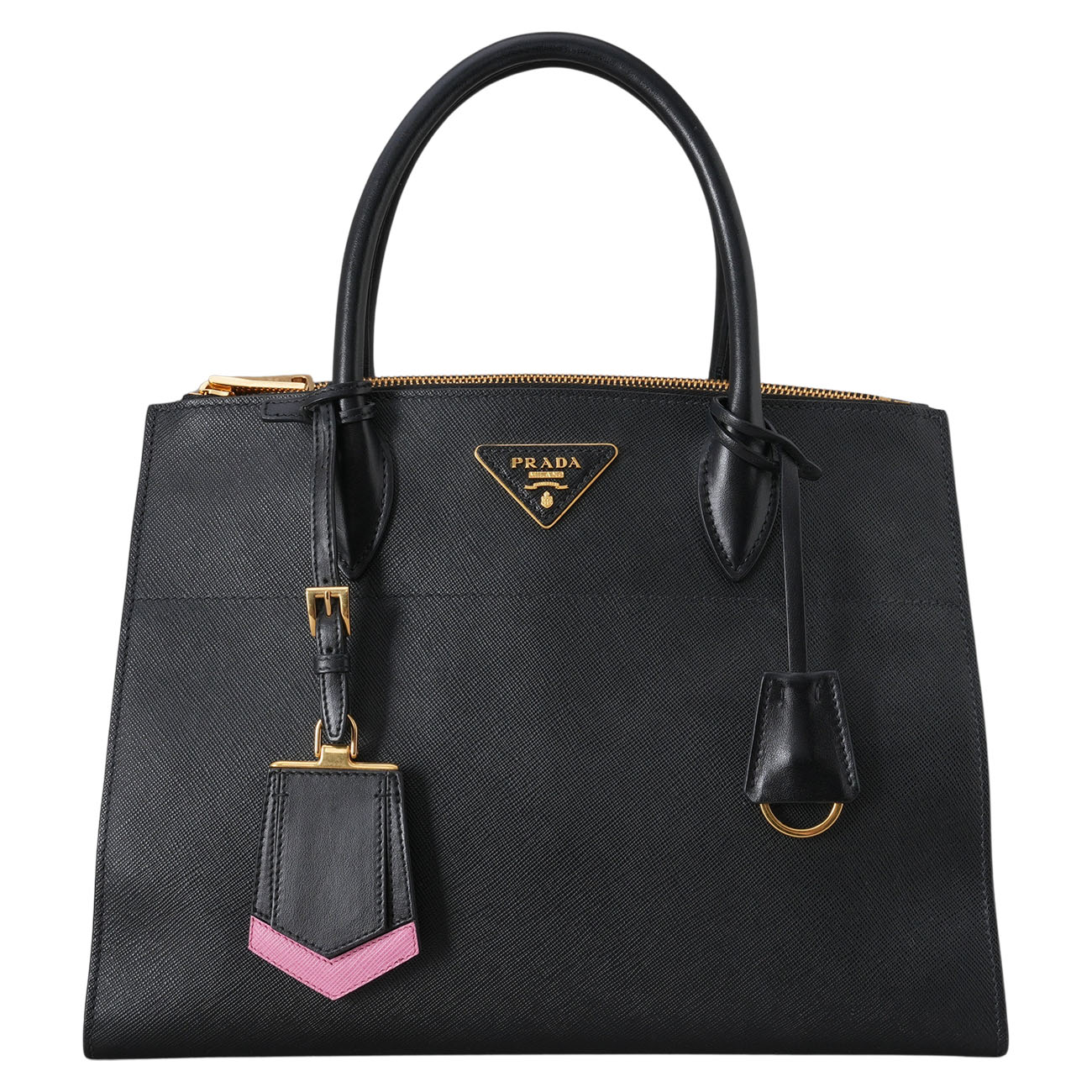 PRADA(USED)프라다 사피아노 모노크롬 토트겸 숄더백