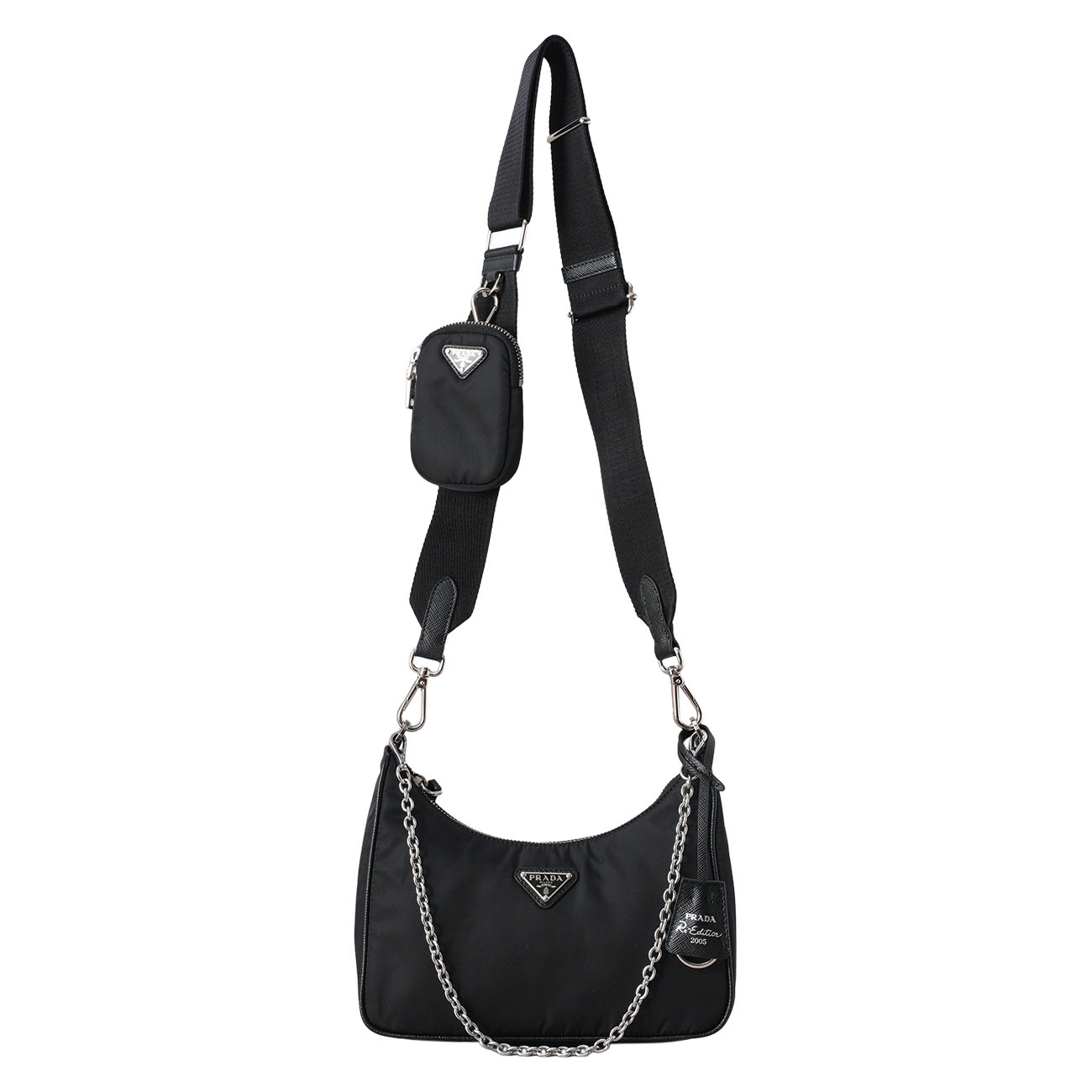 PRADA(USED)프라다 1BH204 리나일론 테수토 호보백