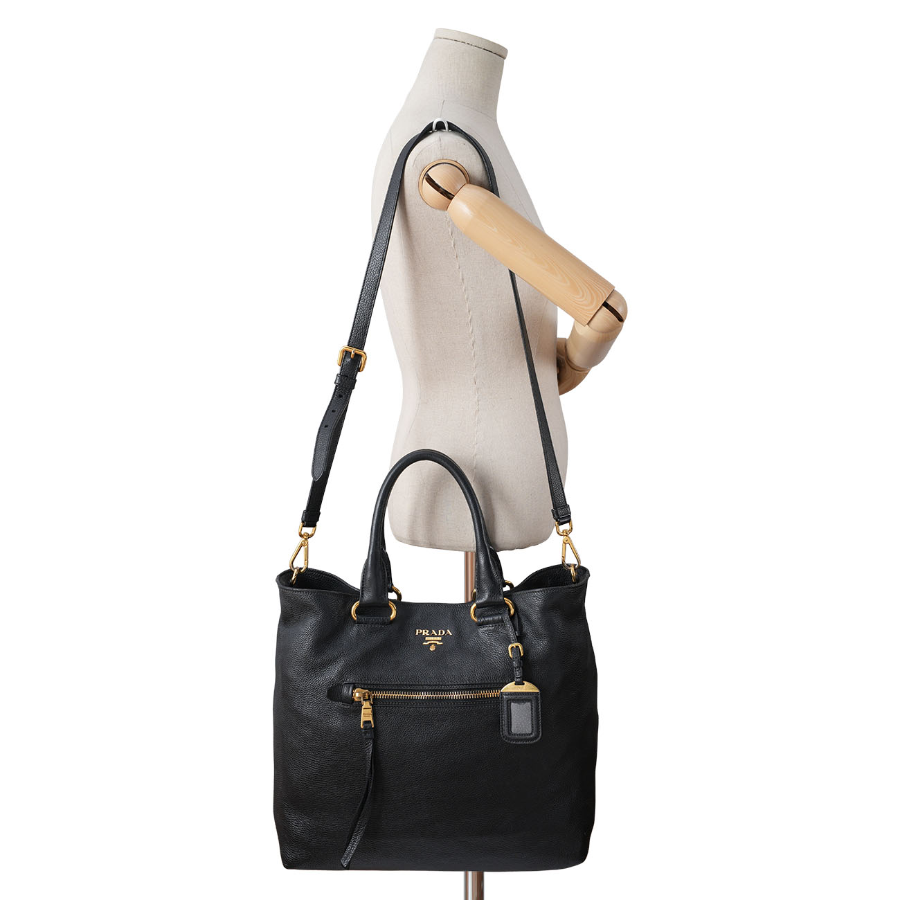 PRADA(USED)프라다 BN2754 비텔로 다이노 토트겸 숄더백