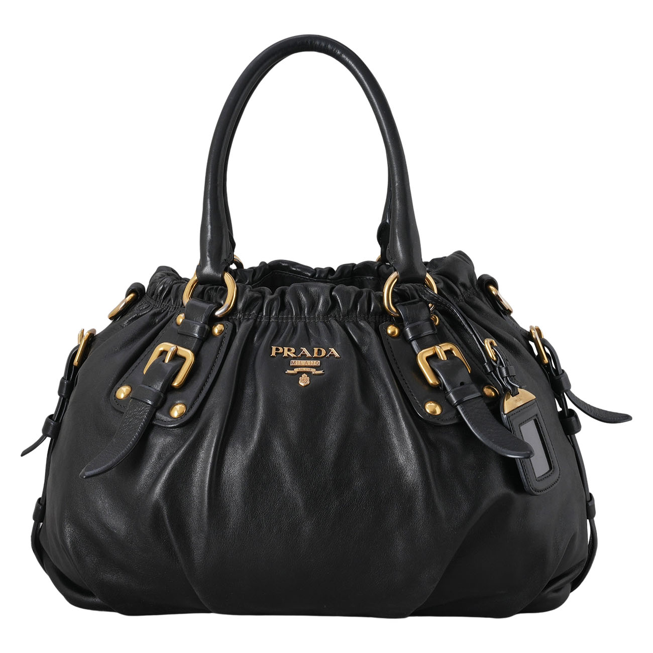 PRADA(USED) 프라다 BR4259 소프트 카프스킨 레터링 토트백