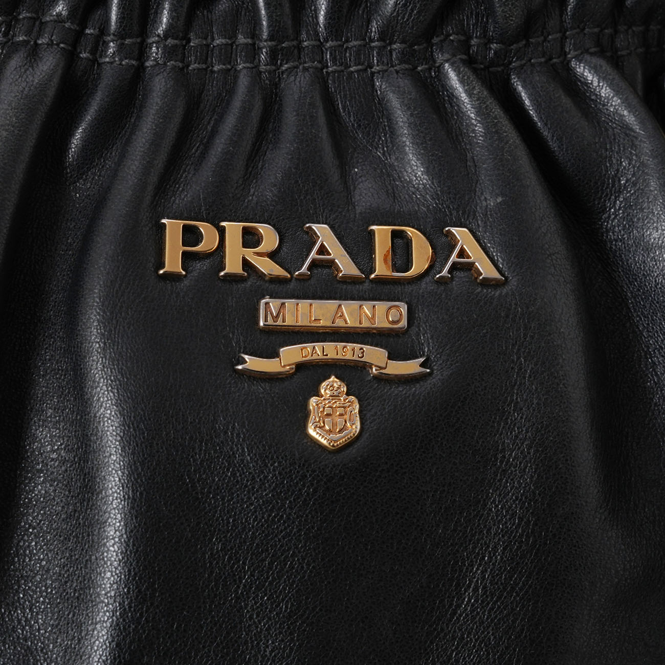 PRADA(USED) 프라다 BR4259 소프트 카프스킨 레터링 토트백