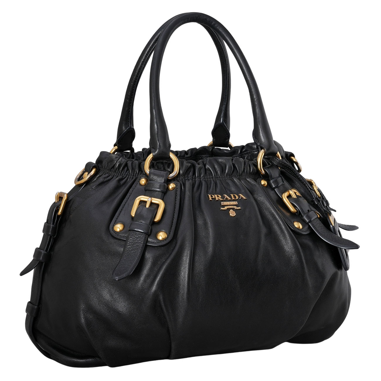 PRADA(USED) 프라다 BR4259 소프트 카프스킨 레터링 토트백