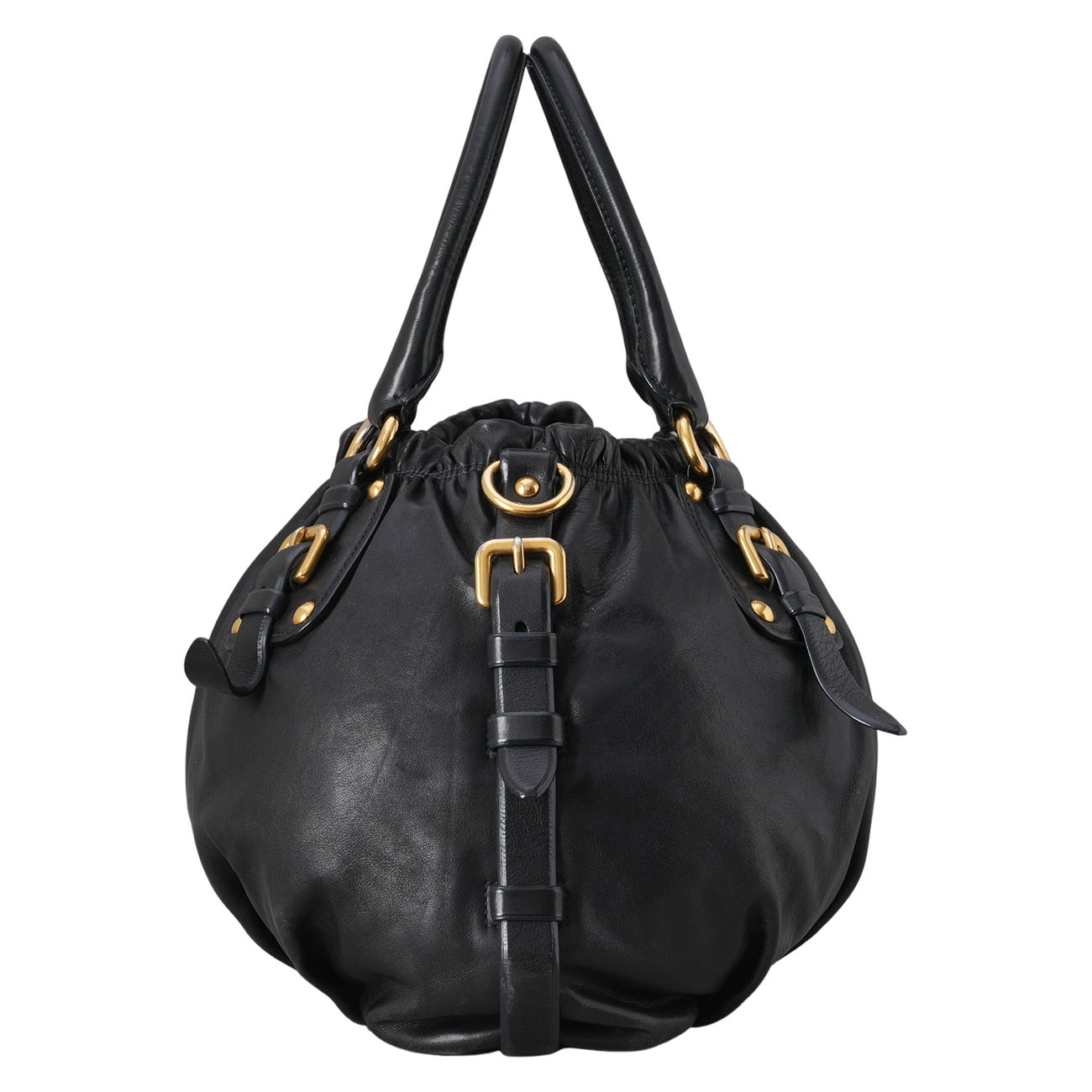 PRADA(USED) 프라다 BR4259 소프트 카프스킨 레터링 토트백