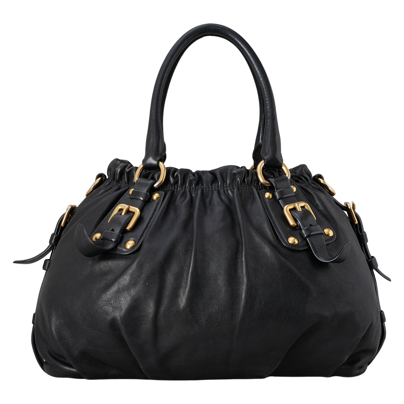 PRADA(USED) 프라다 BR4259 소프트 카프스킨 레터링 토트백