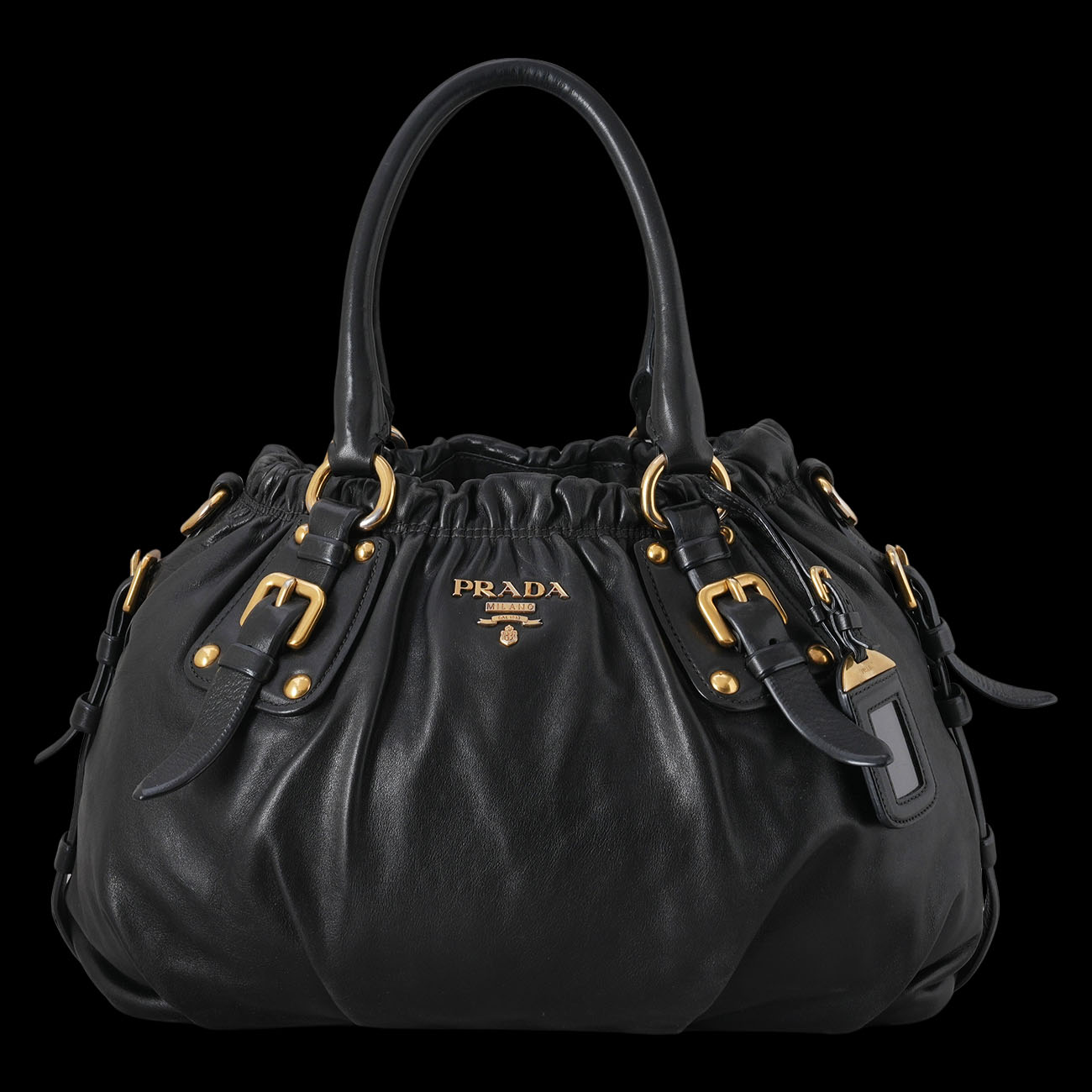 PRADA(USED) 프라다 BR4259 소프트 카프스킨 레터링 토트백