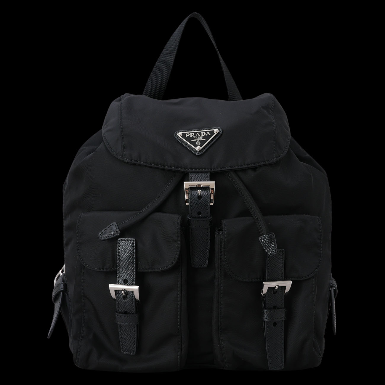 PRADA(USED)프라다 리나일론 투포켓 백팩