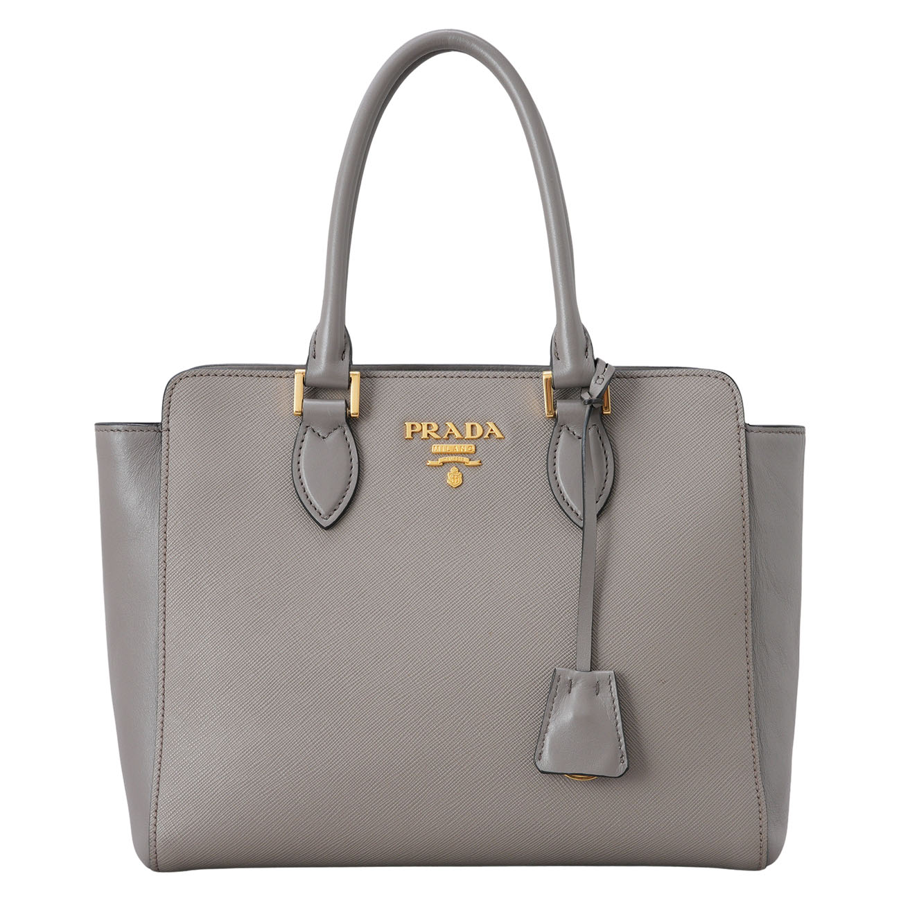 PRADA(USED)프라다 1BA113 사피아노 금장 로고 토트백