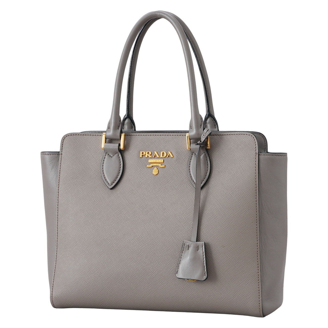 PRADA(USED)프라다 1BA113 사피아노 금장 로고 토트백
