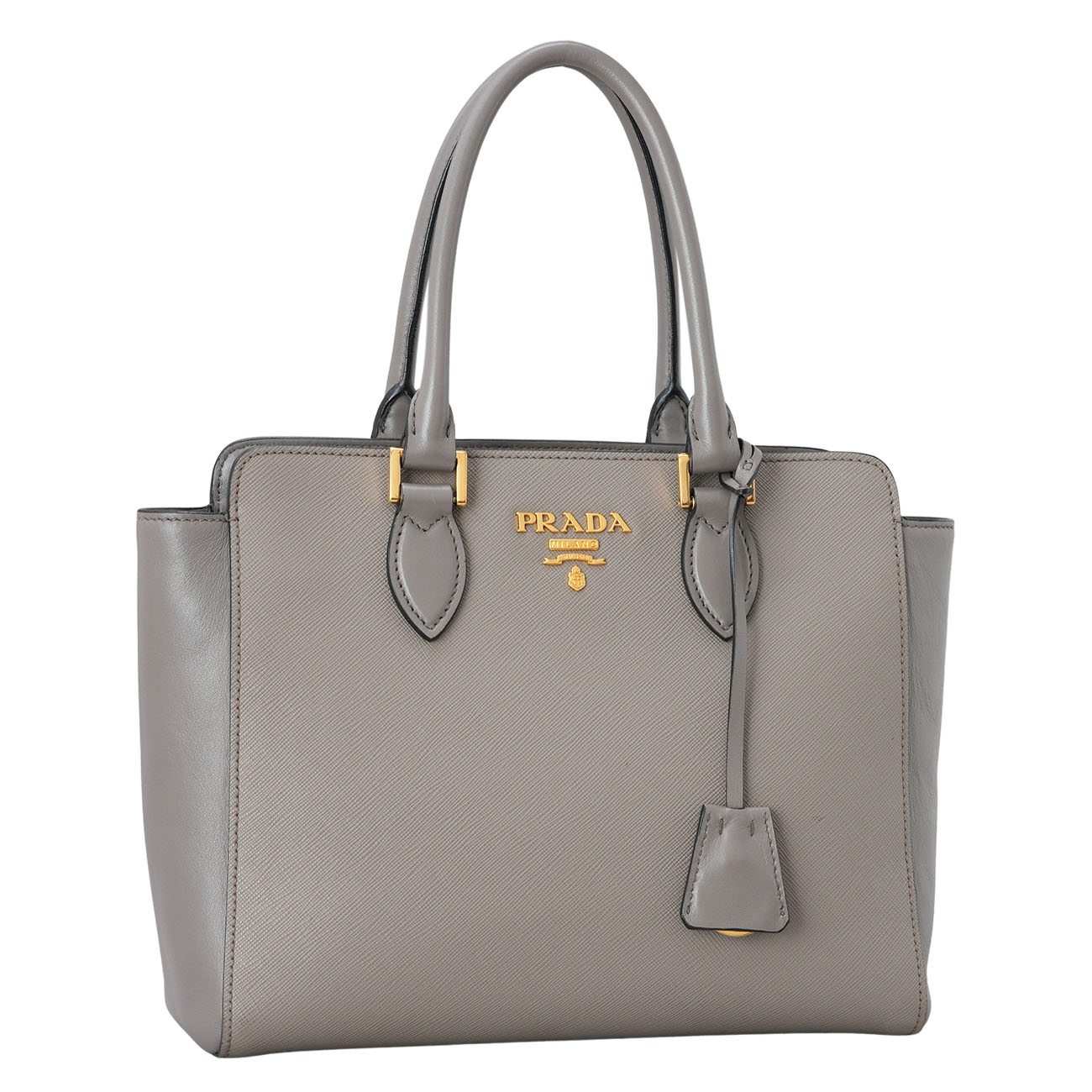 PRADA(USED)프라다 1BA113 사피아노 금장 로고 토트백