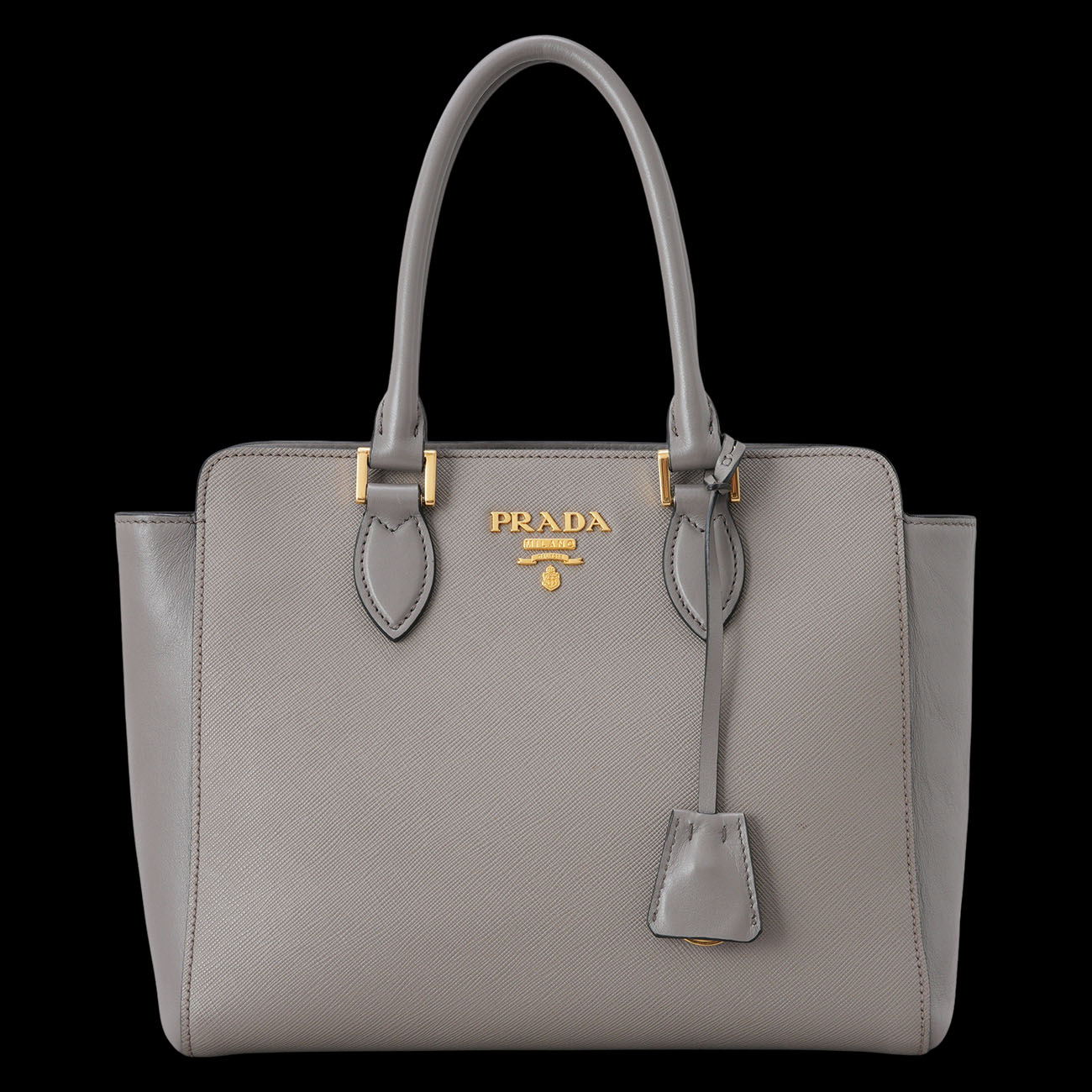 PRADA(USED)프라다 1BA113 사피아노 금장 로고 토트백