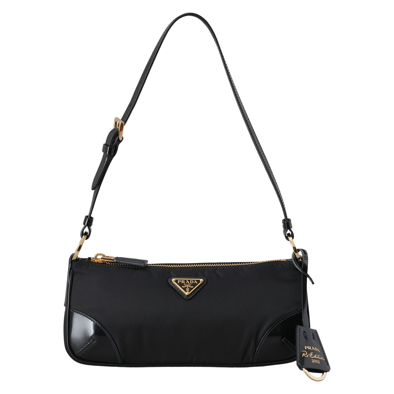PRADA(USED)프라다 1BC201 블랙 리에디션 리나일론 숄더백
