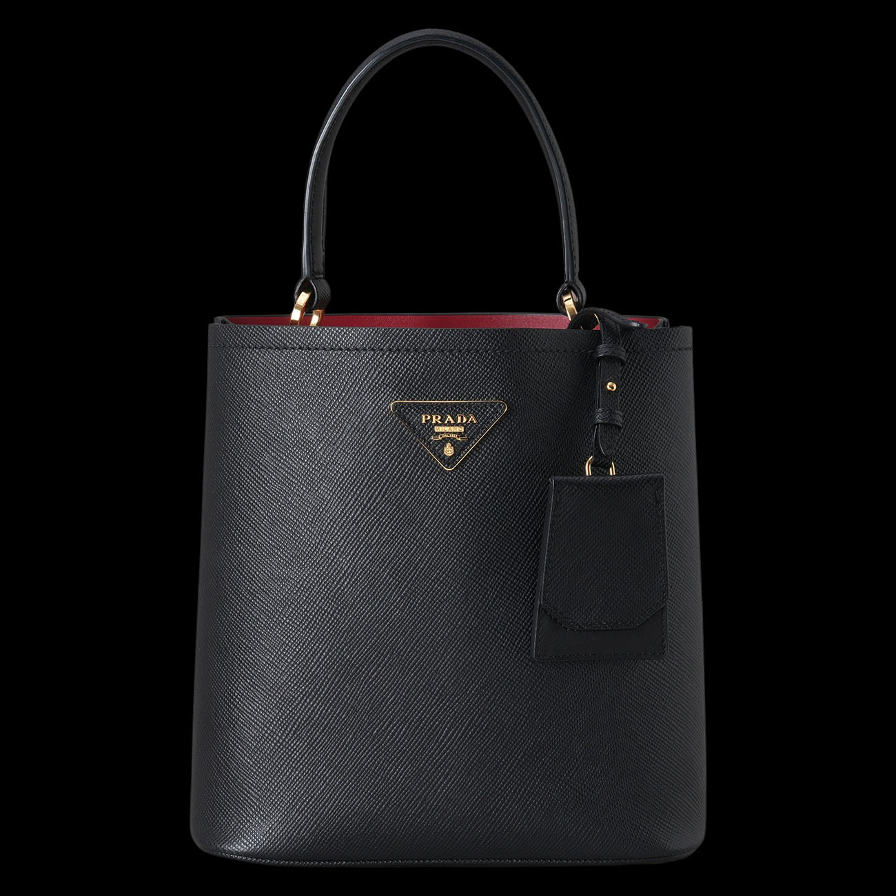 PRADA(USED)프라다 1BA212 사피아노 파니에 버킷백