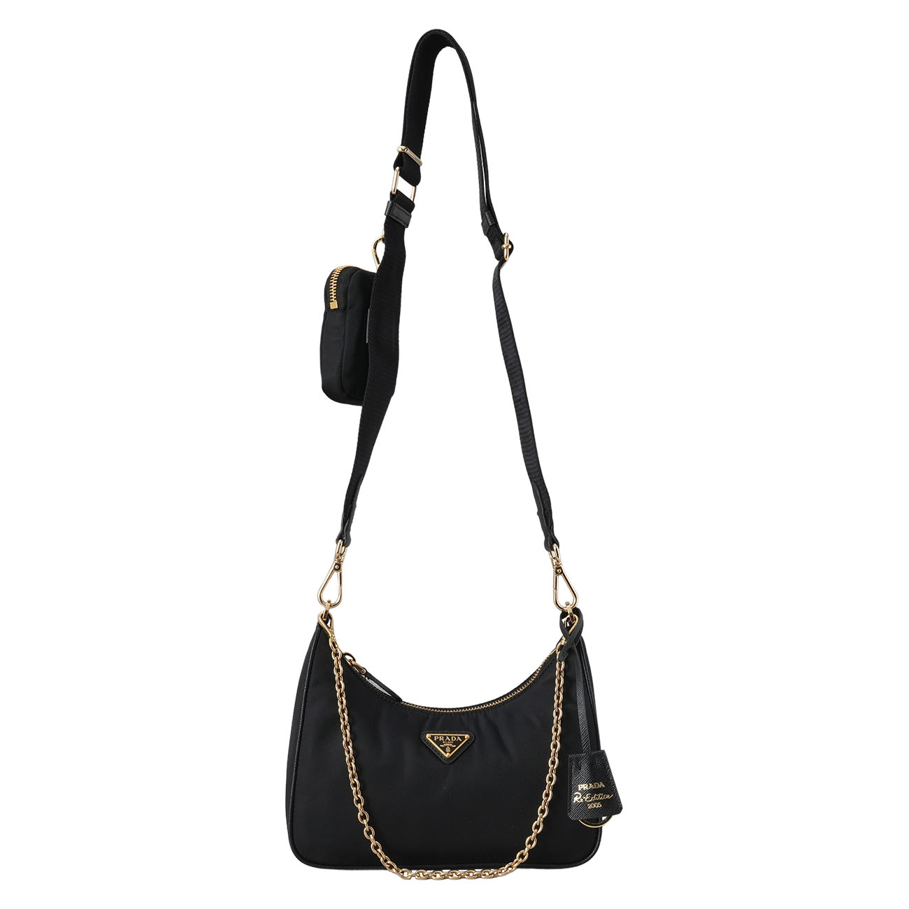 PRADA(USED)프라다 1BH204 리나일론 테수토 호보