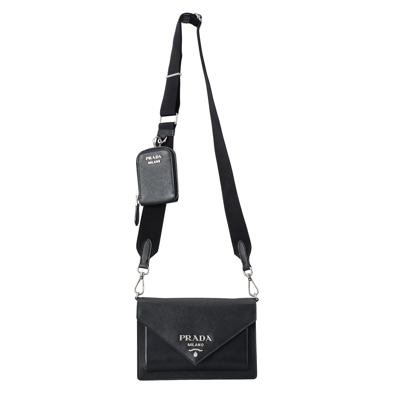 PRADA(USED)프라다 1BP020 엔벨로프 미니 크로스백