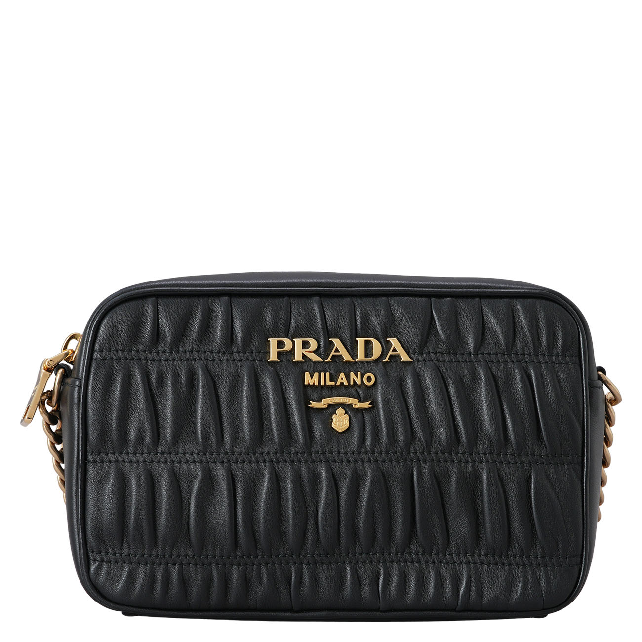 PRADA(USED)프라다 1BH112 나파 고프레 크로스백