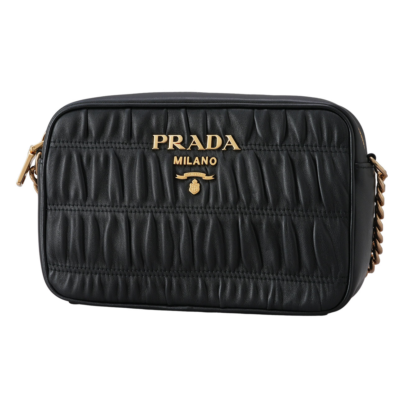 PRADA(USED)프라다 1BH112 나파 고프레 크로스백