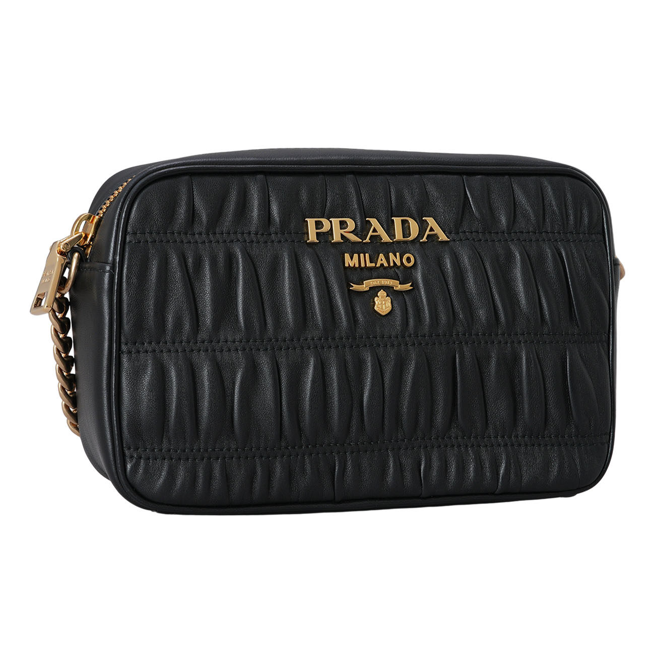 PRADA(USED)프라다 1BH112 나파 고프레 크로스백