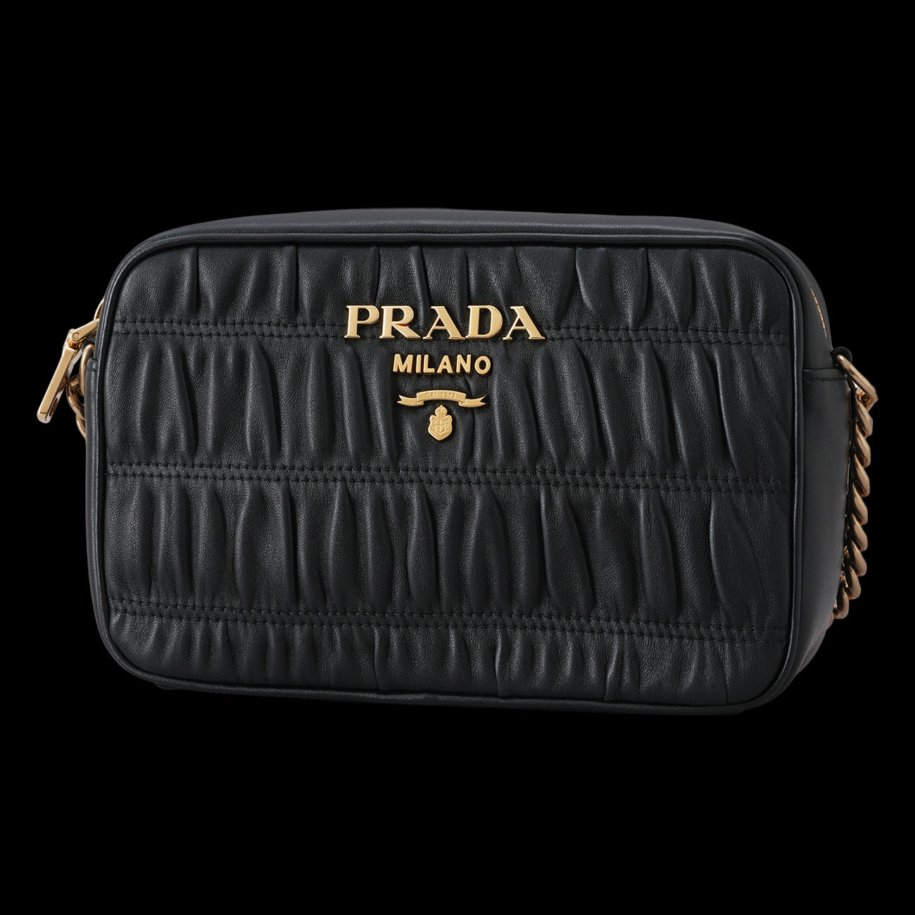 PRADA(USED)프라다 1BH112 나파 고프레 크로스백