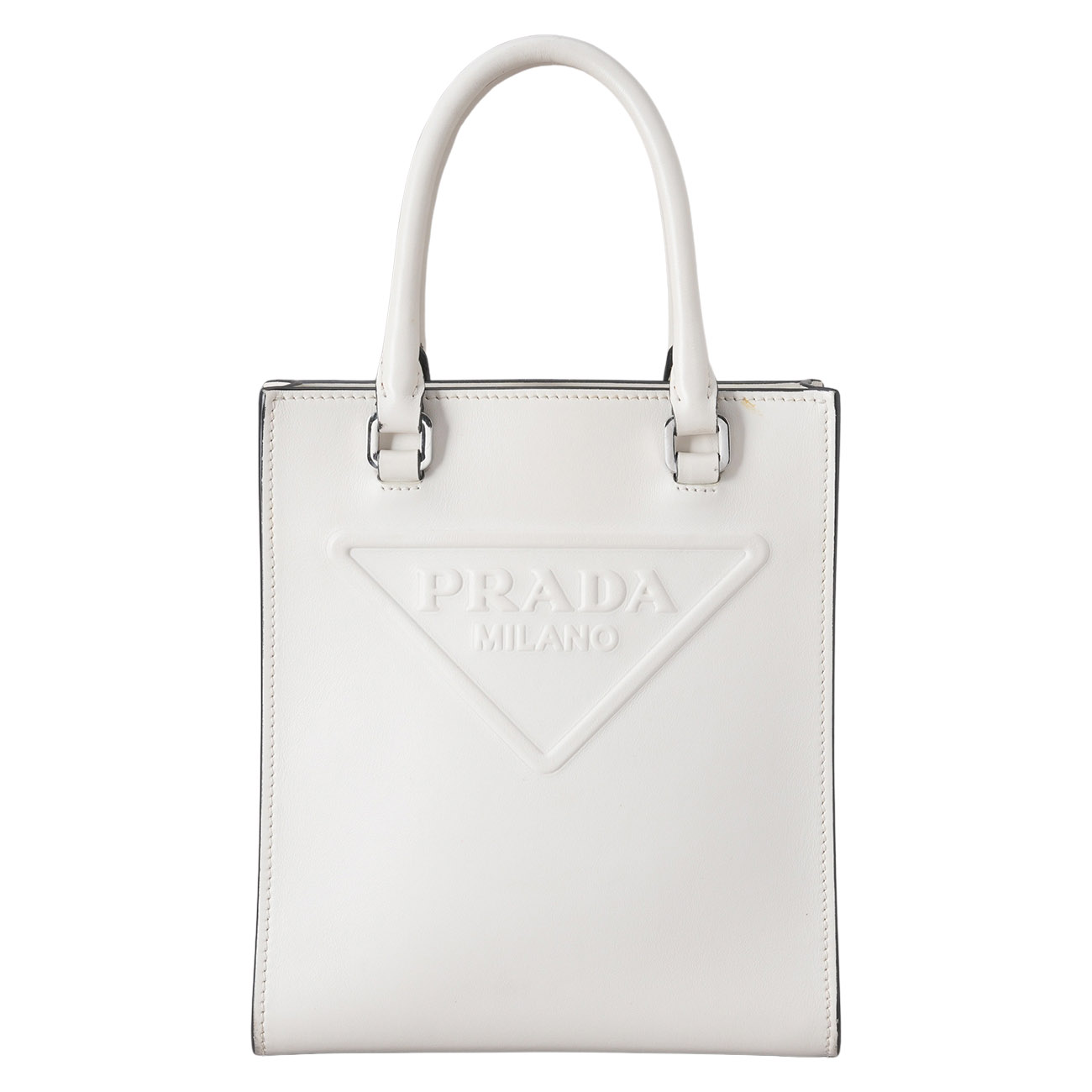PRADA(USED)프라다 1BA333 트라이앵글 미니 토트겸 숄더백