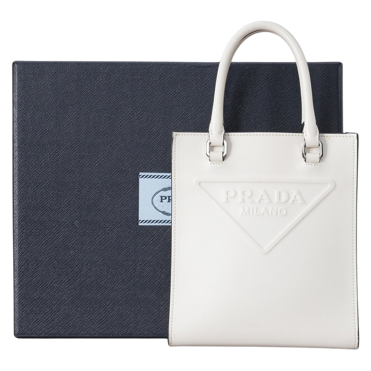 PRADA(USED)프라다 1BA333 트라이앵글 미니 토트겸 숄더백