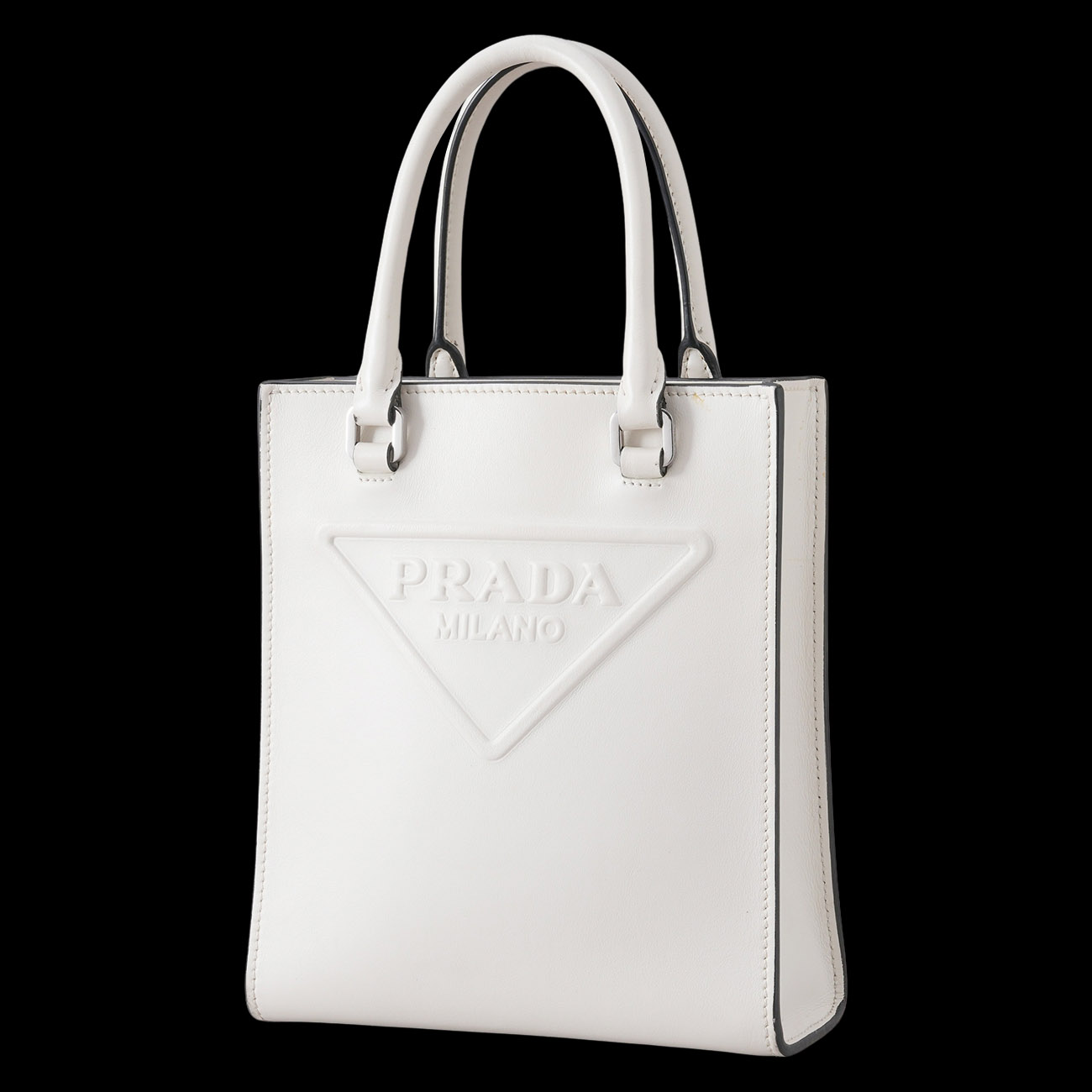 PRADA(USED)프라다 1BA333 트라이앵글 미니 토트겸 숄더백