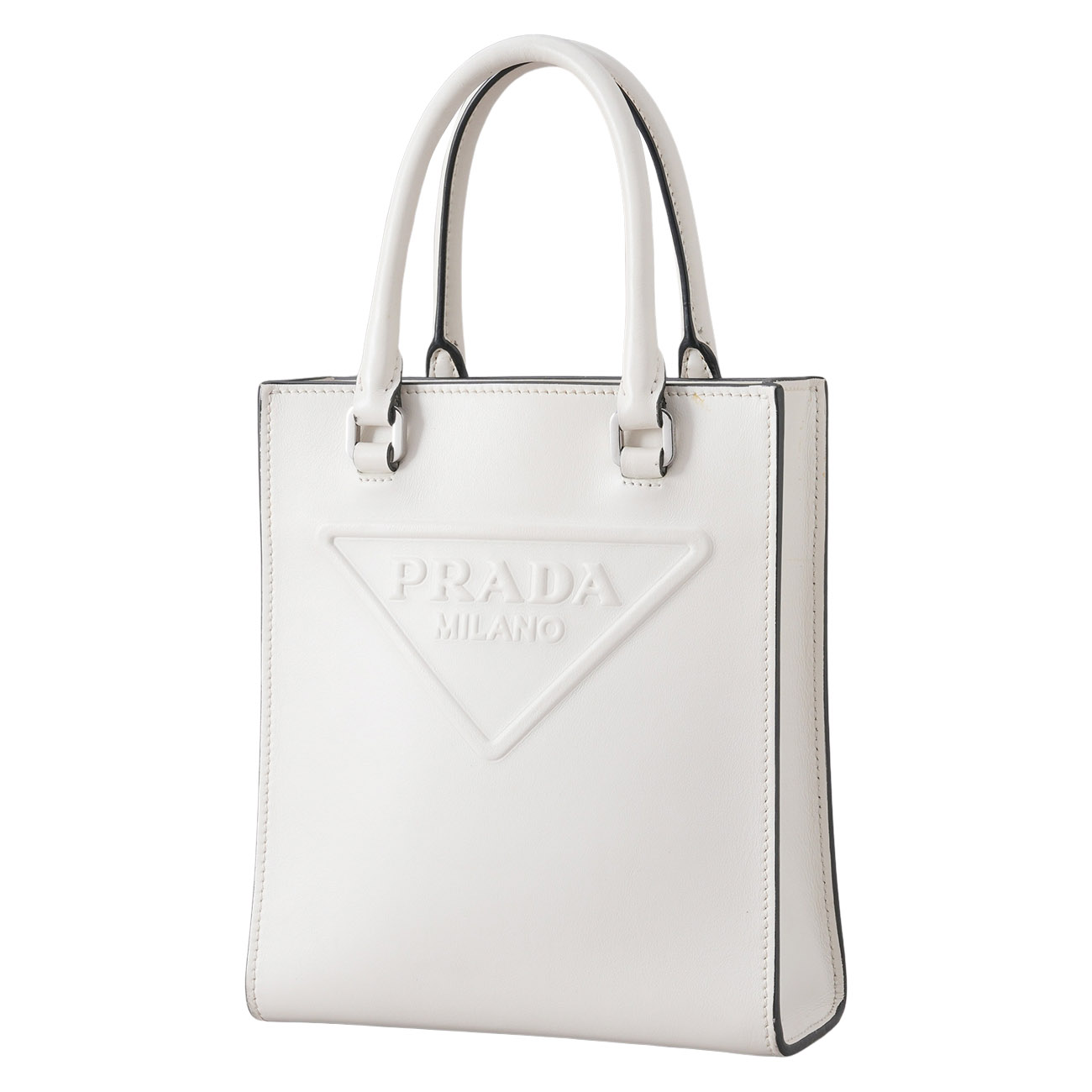 PRADA(USED)프라다 1BA333 트라이앵글 미니 토트겸 숄더백