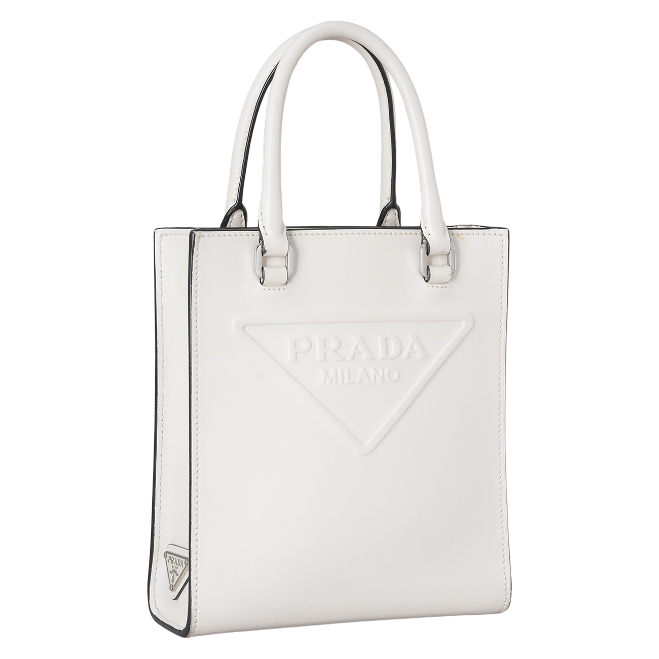 PRADA(USED)프라다 1BA333 트라이앵글 미니 토트겸 숄더백