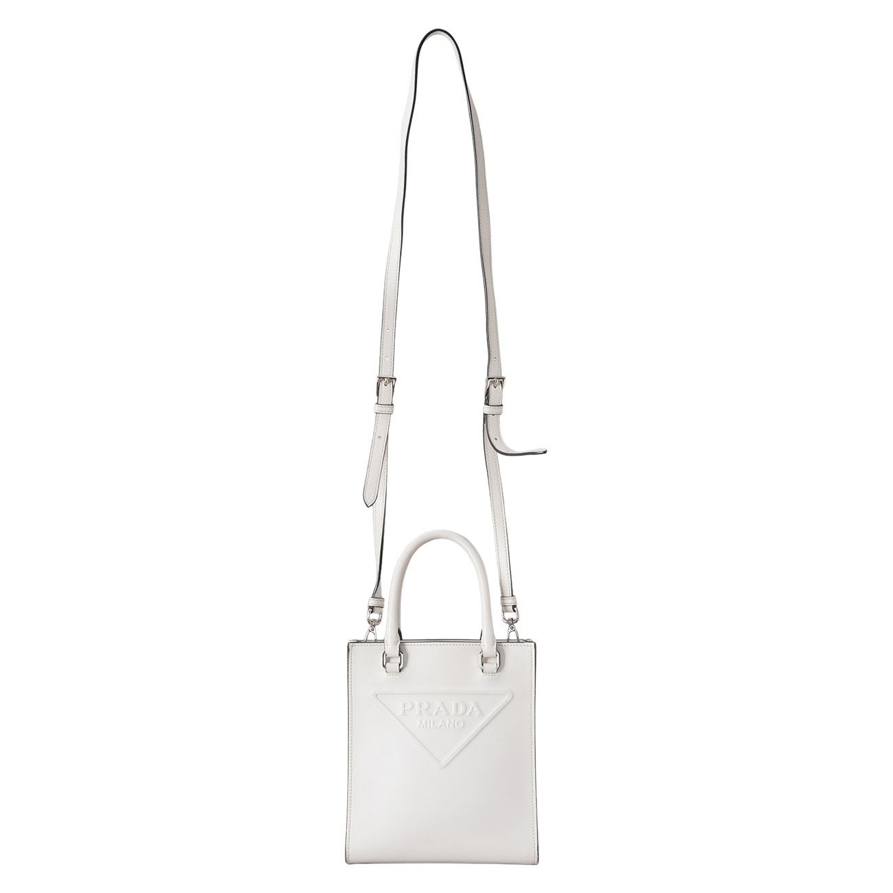 PRADA(USED)프라다 1BA333 트라이앵글 미니 토트겸 숄더백