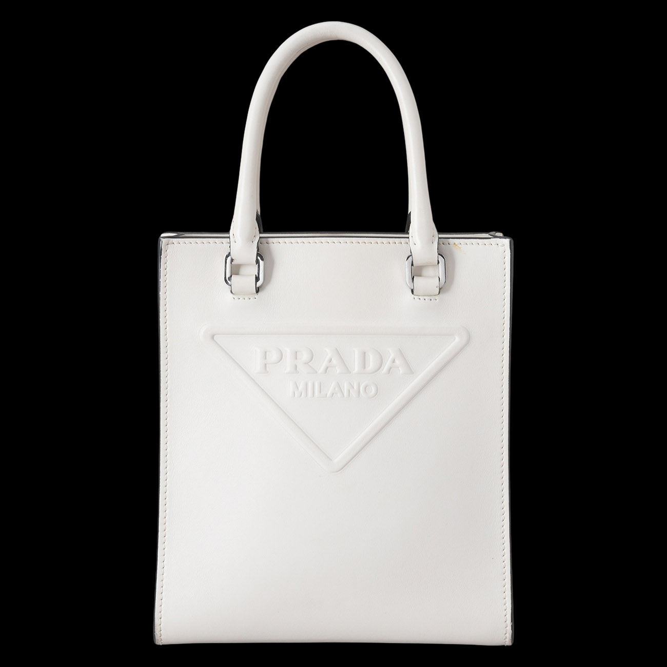 PRADA(USED)프라다 1BA333 트라이앵글 미니 토트겸 숄더백
