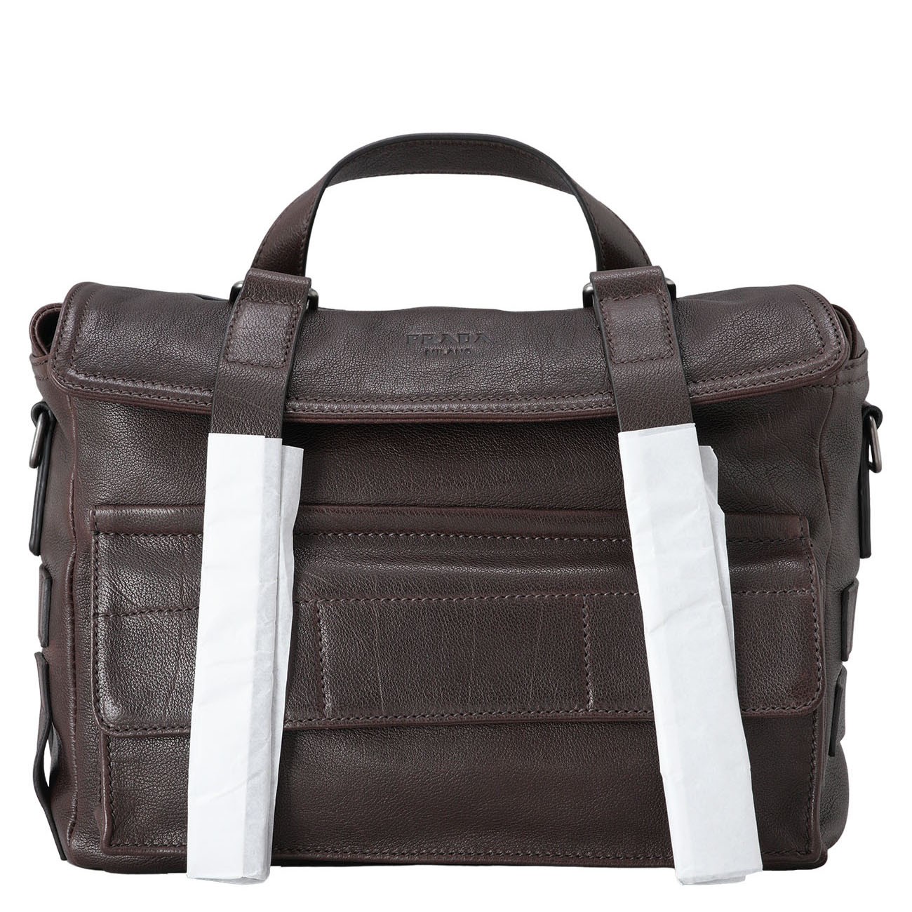 PRADA(USED)프라다 버팔로 가죽 메신저백