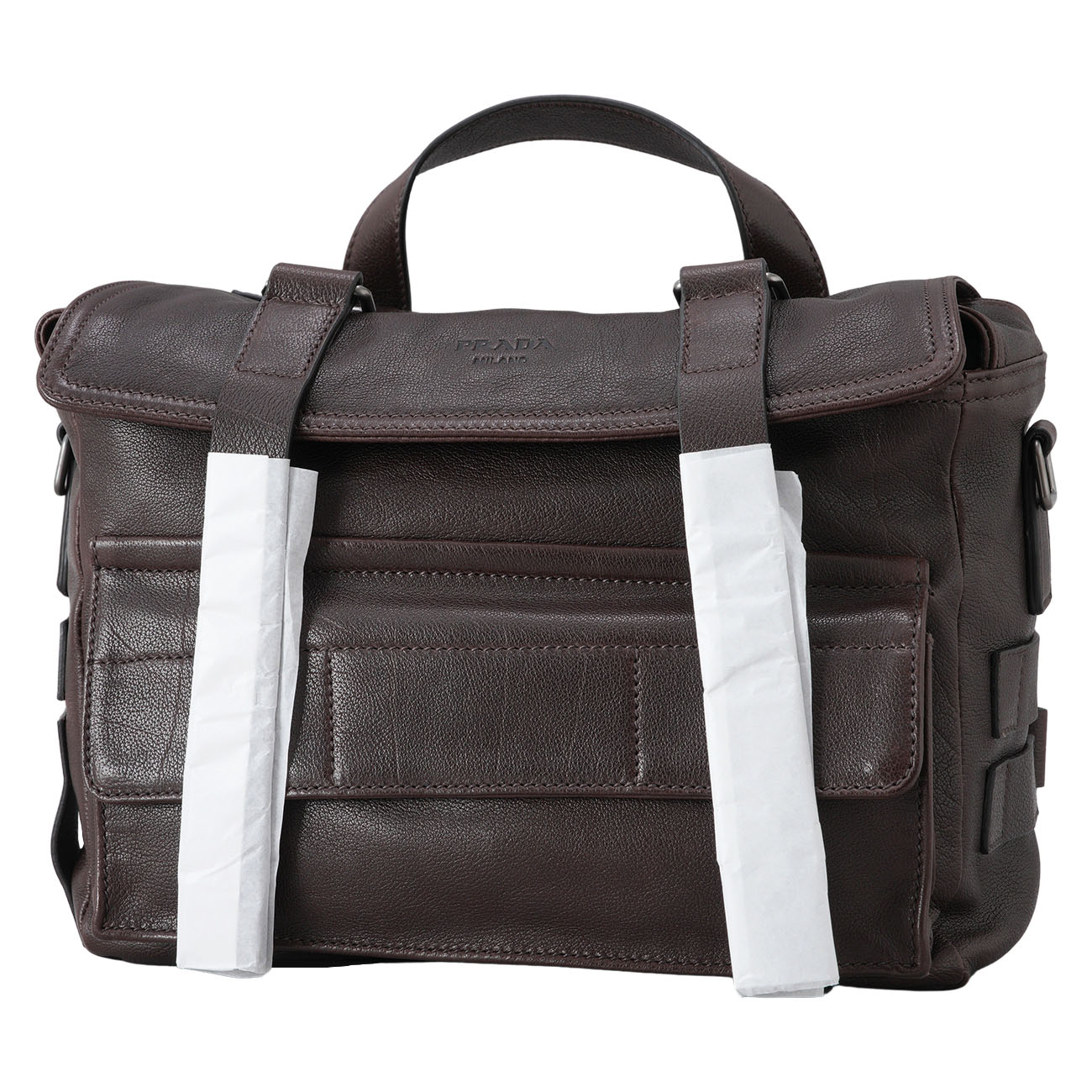 PRADA(USED)프라다 버팔로 가죽 메신저백