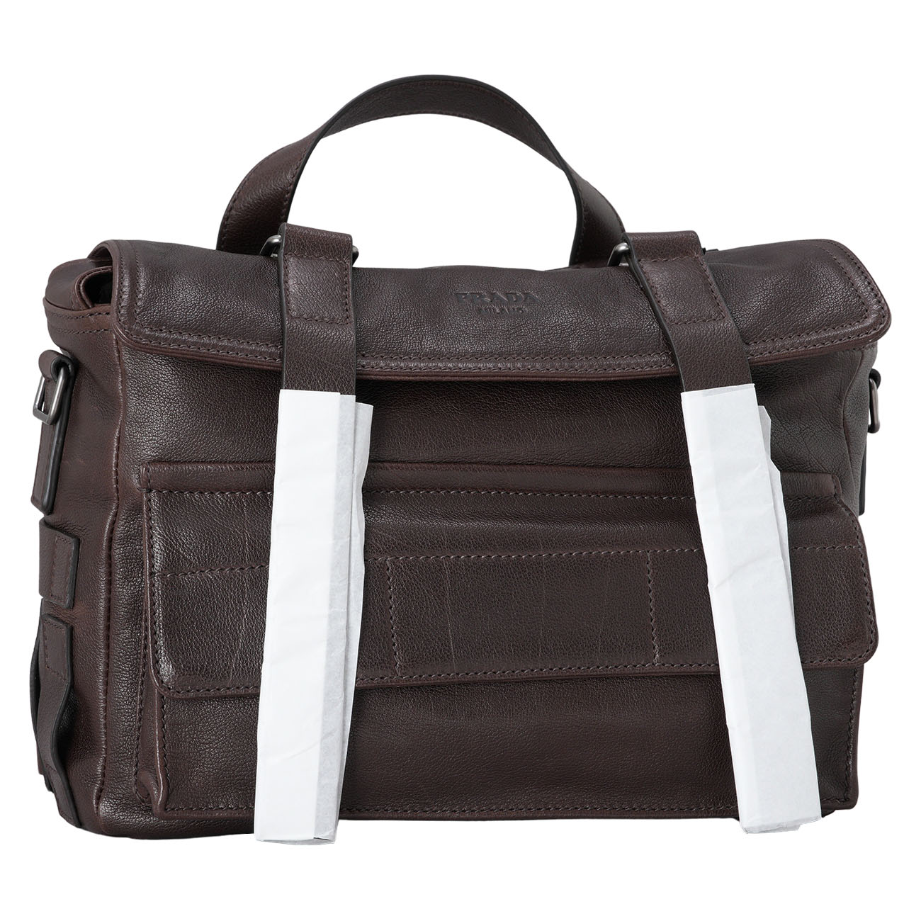 PRADA(USED)프라다 버팔로 가죽 메신저백