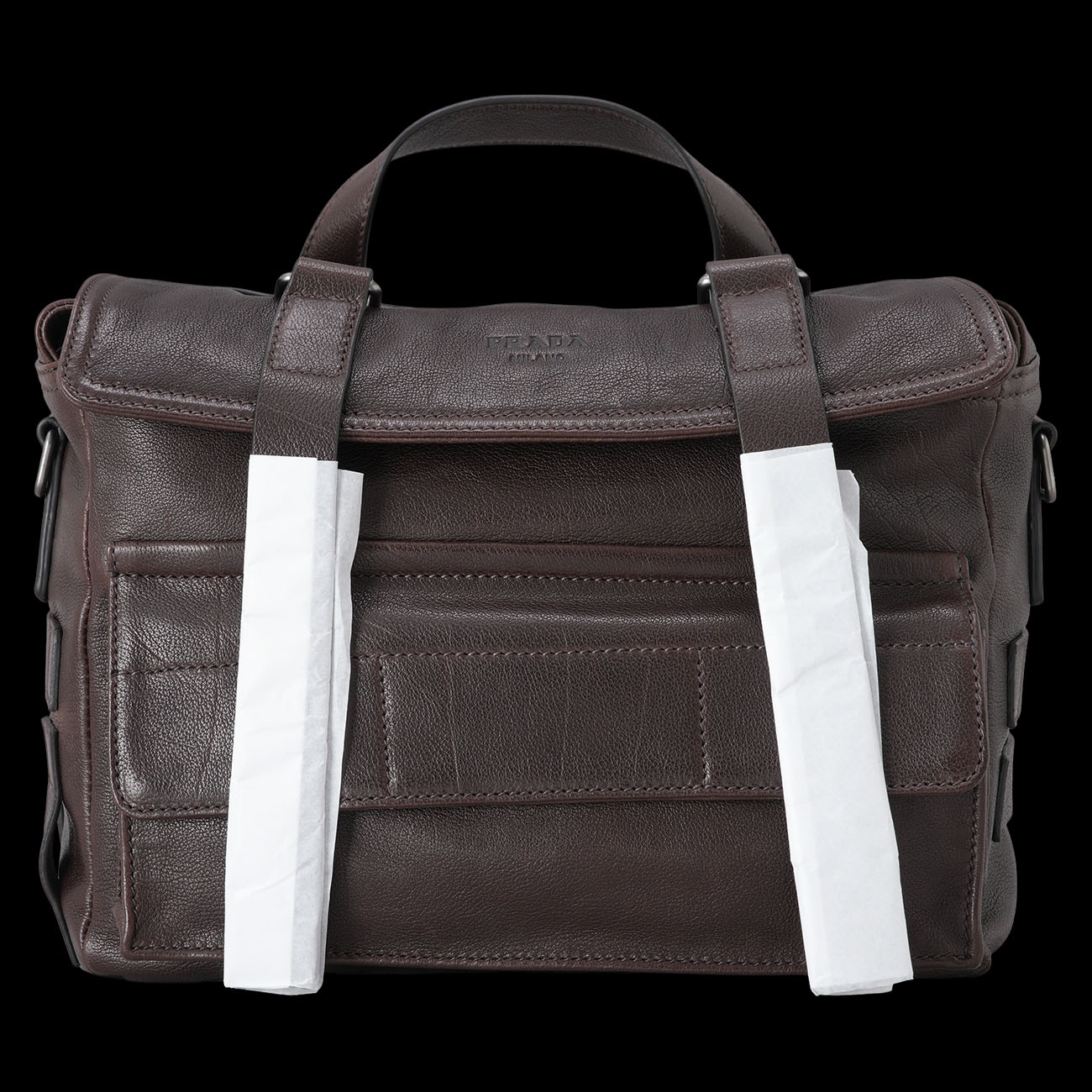 PRADA(USED)프라다 버팔로 가죽 메신저백